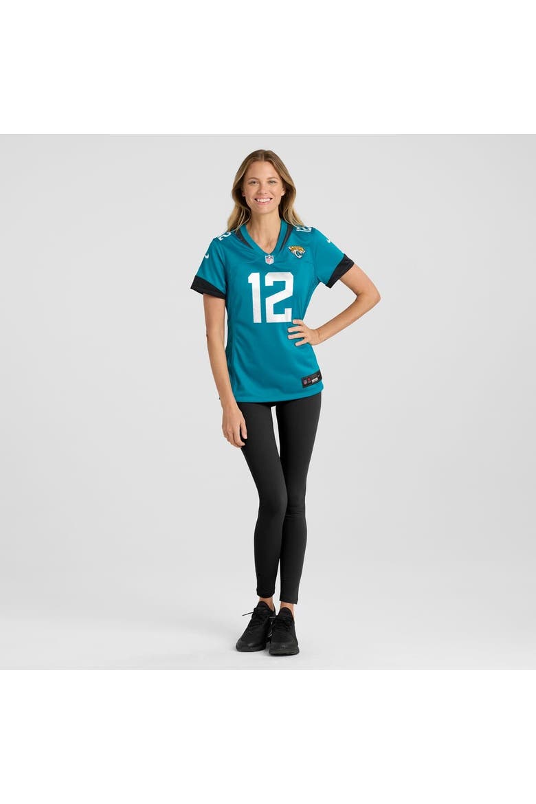 Women's Nike Travis Hunter Teal Jacksonville Jaguars 2025 NFL Draft First Round Pick Team Game Player Jersey, Alternate, color, Teal