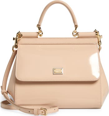 Dolce&Gabbana Small Sicily Patent Leather Handbag | Nordstrom