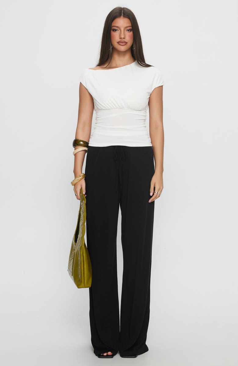 Princess Polly Emelyne One-Shoulder Knit Top, Alternate, color, 