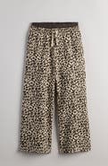 Treasure & Bond Kids' Mixed Waist Wide Leg Fleece Pants