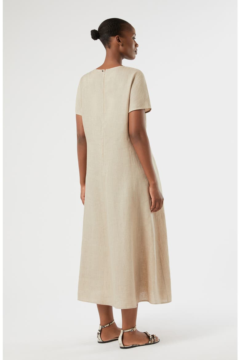 Azzurro Linen Dress, Alternate, color, SAND
