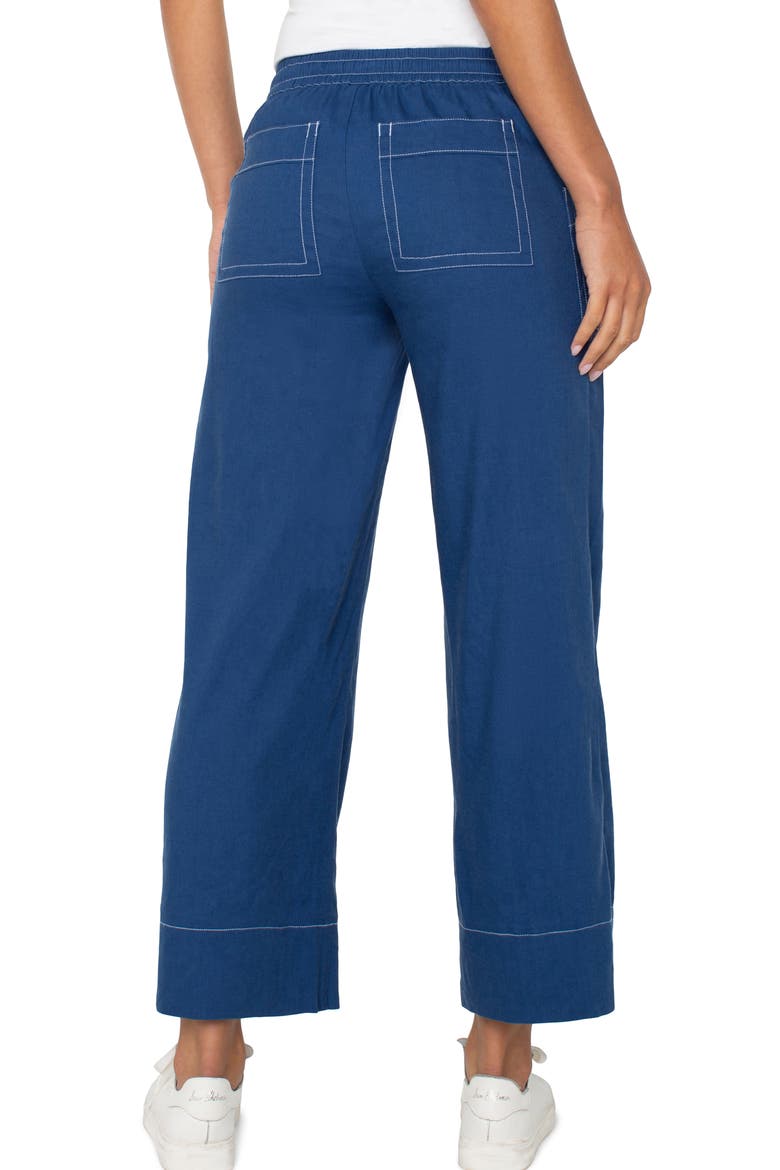 Drawstring Wide Leg Pants, Alternate, color, GODDESS BLUE