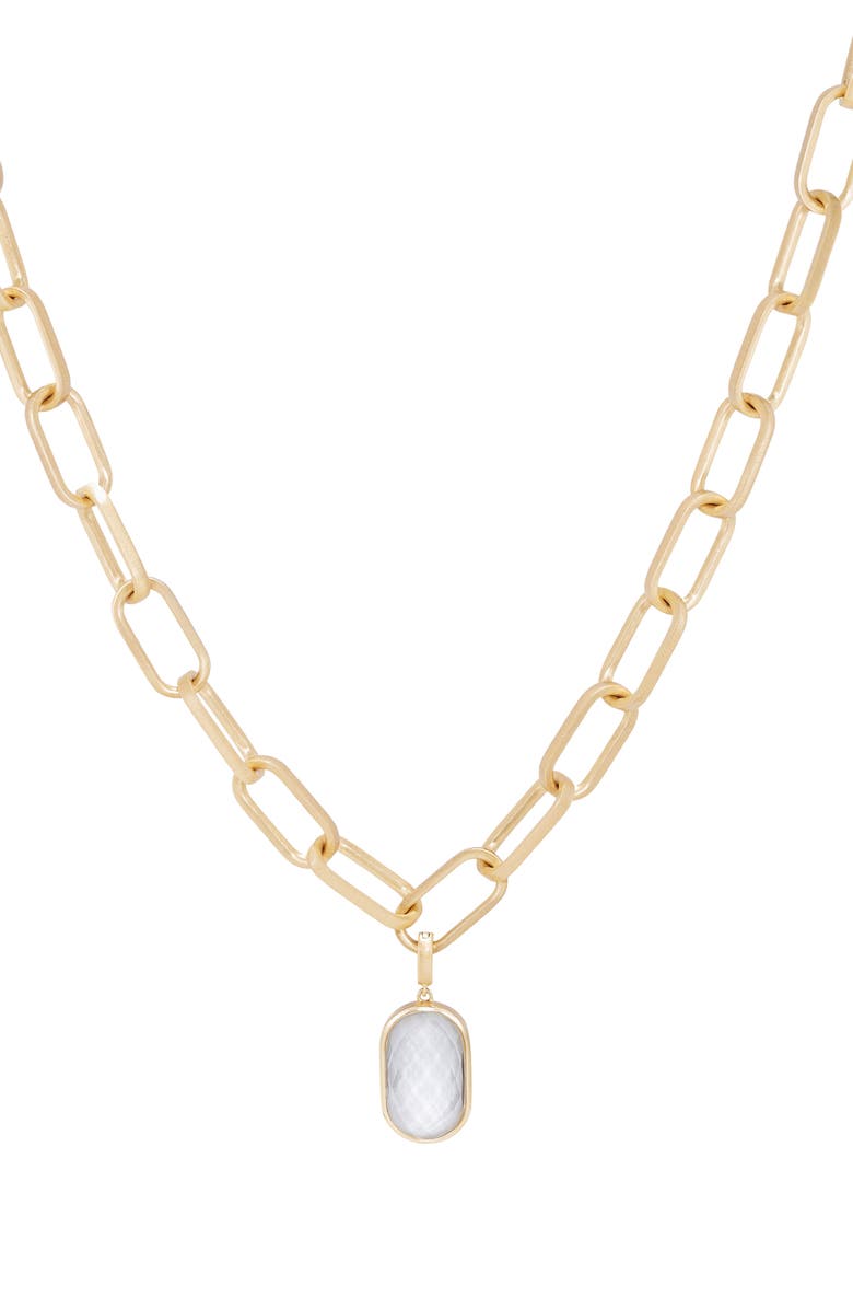 Dean Davidson Mercer Statement Collar Necklace, Main, color, Iridescent Pearl/ Gold