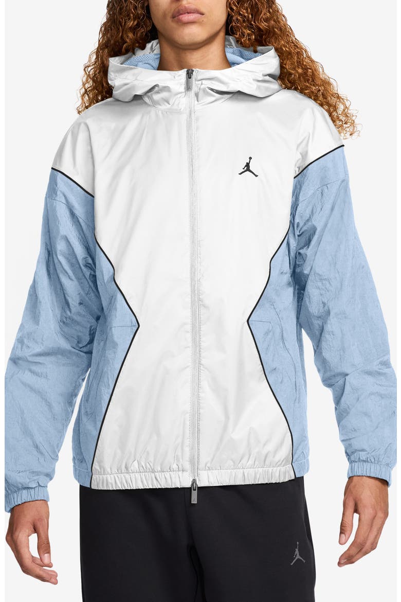 Essentials Draft Hooded Jacket, Main, color, 100 WHITE/BLACK