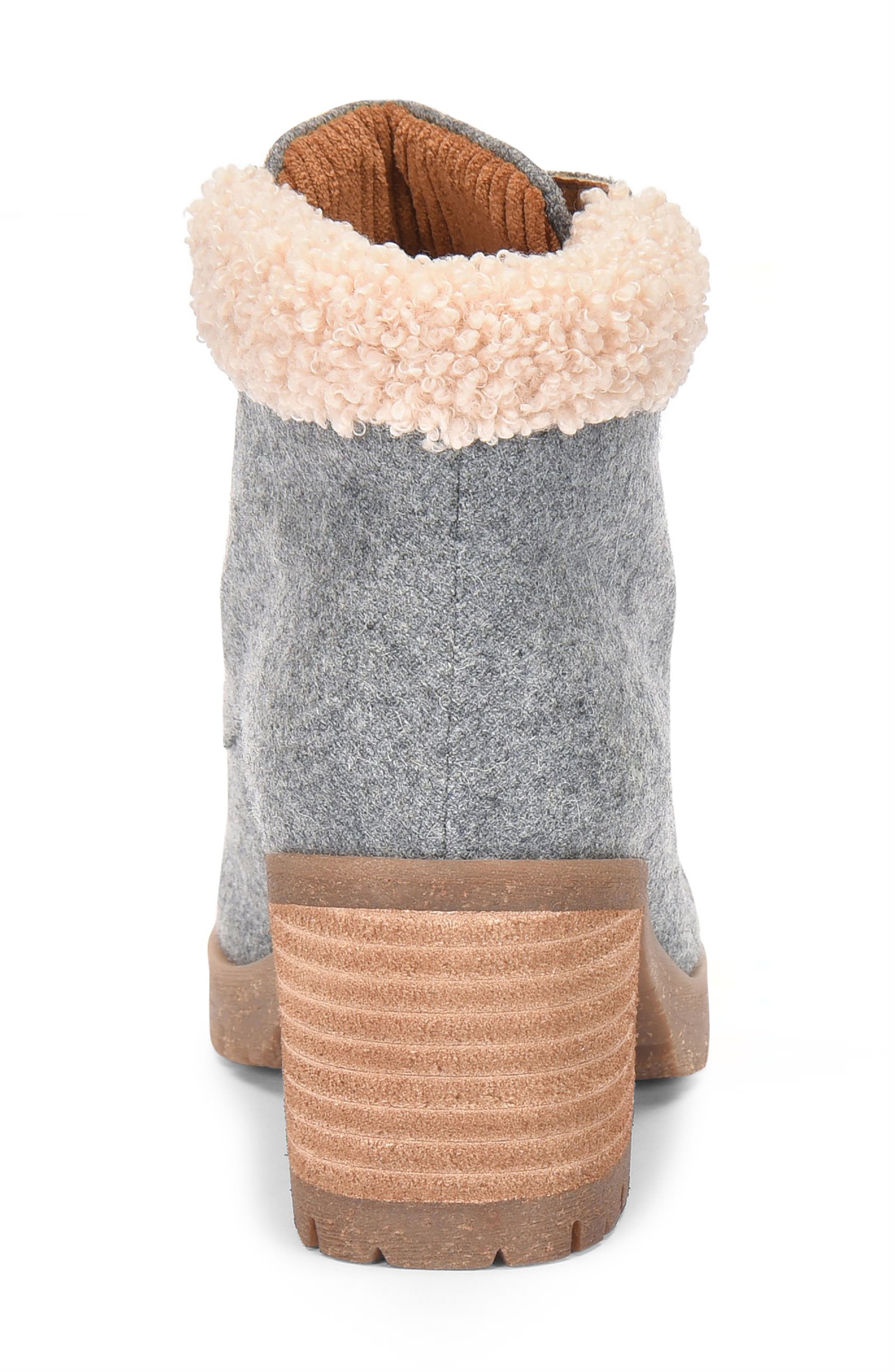 Kork-Ease<sup>®</sup> Evie Heeled Lace-Up Boot, Alternate, color, Grey
