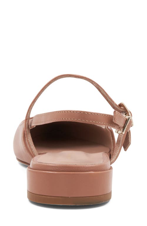 Bruno Magli Martina Slingback Mary Jane Pointed Toe Flat In Tan