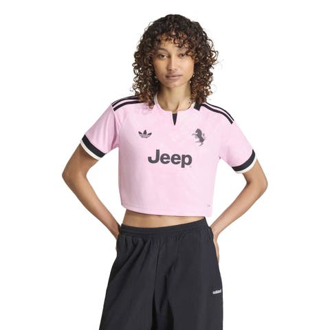 Women's adidas Pink Juventus 2026/27 Away Cropped Replica Jersey