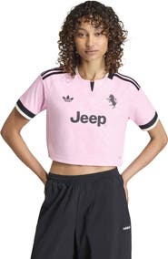 adidas Women's adidas Pink Juventus 2026/27 Away Cropped Replica Jersey