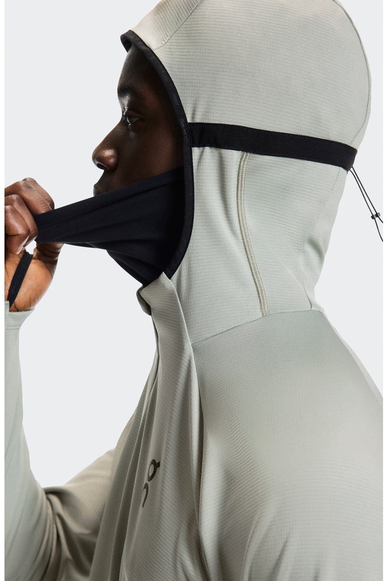 Climate Zip Hoodie, Alternate, color, TIN