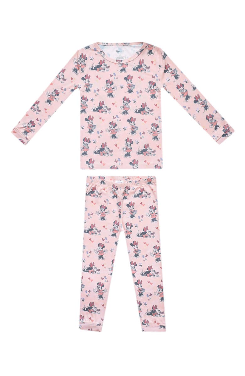 Copper Pearl Minnie Mouse Fitted Two-Piece Pajamas, Main, color, Minnie Mouse