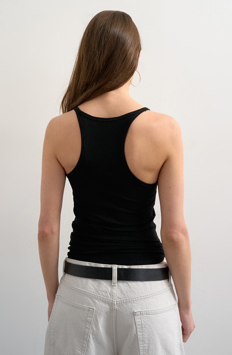 Topshop Spaghetti Strap Racerback Tank, Alternate, color, 