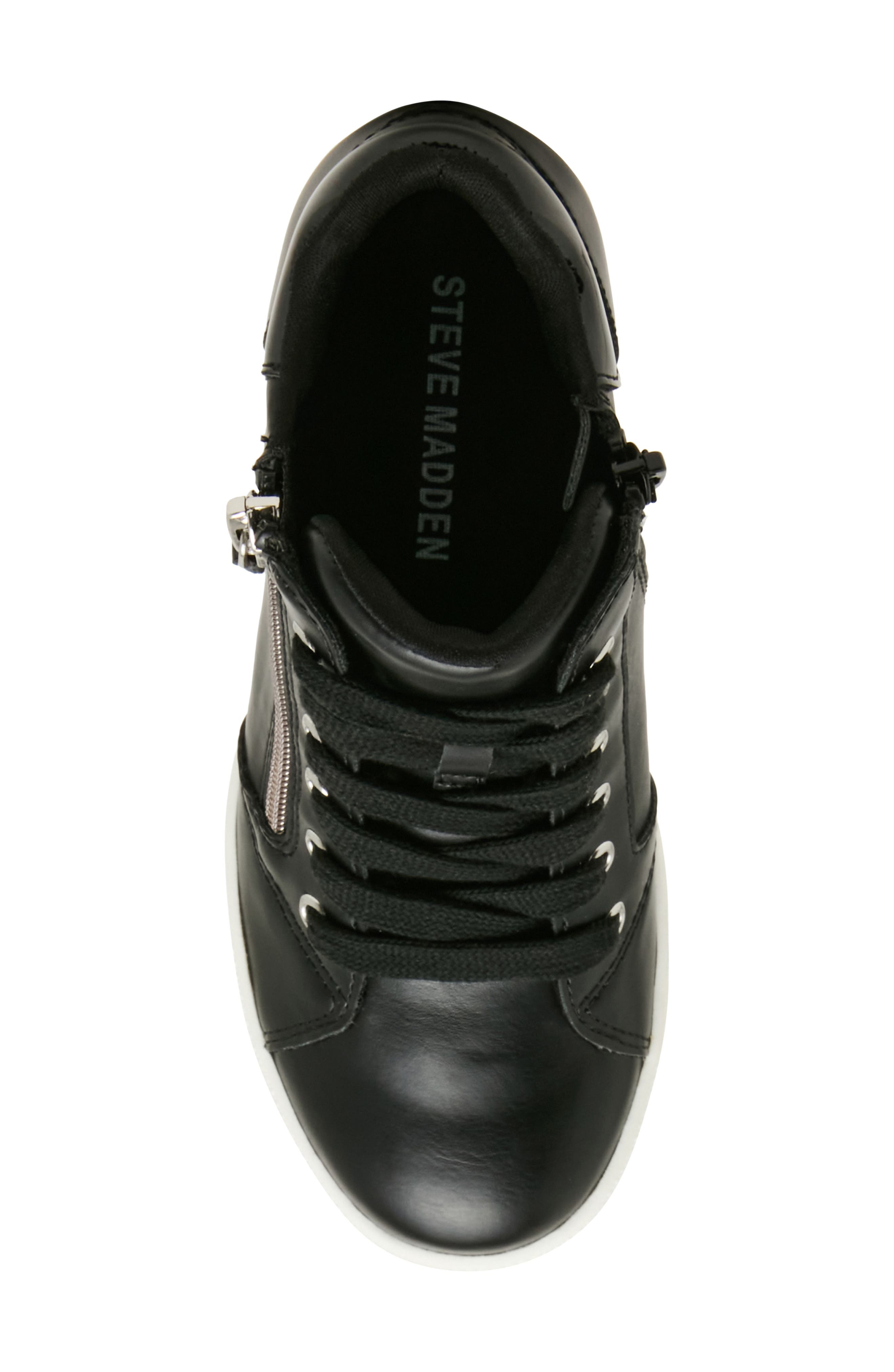 Kids' Jatomic Wedge High Top Sneaker, Alternate, color, BLACK
