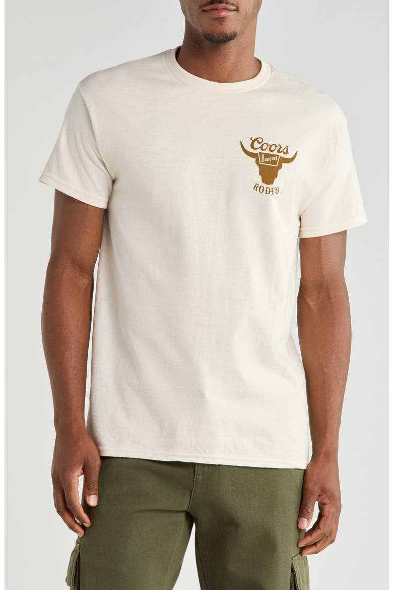 Coors Cowboy Graphic T-Shirt, Main, color, CREAM