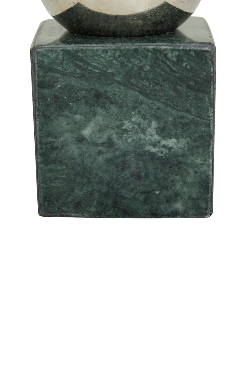 COSMO BY COSMOPOLITAN Silver Marble Orb Bookends, Alternate, color,