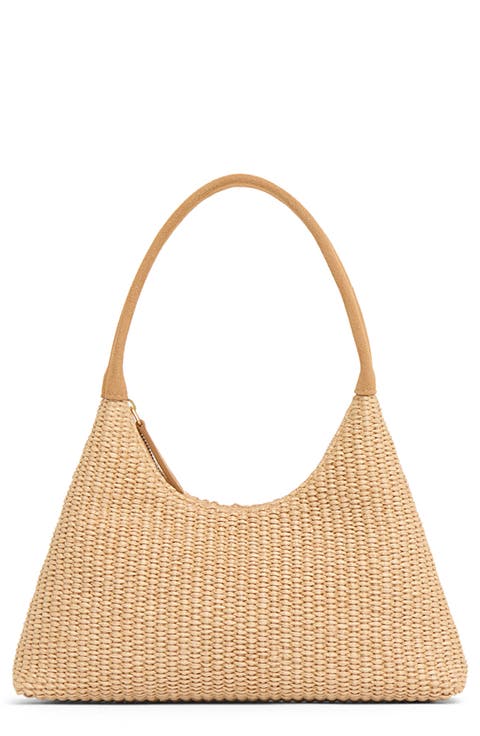 Mini Candy Woven Raffia Hobo Bag
