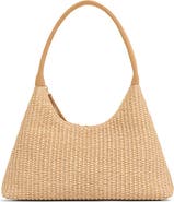 Mansur Gavriel Mini Candy Woven Raffia Hobo Bag
