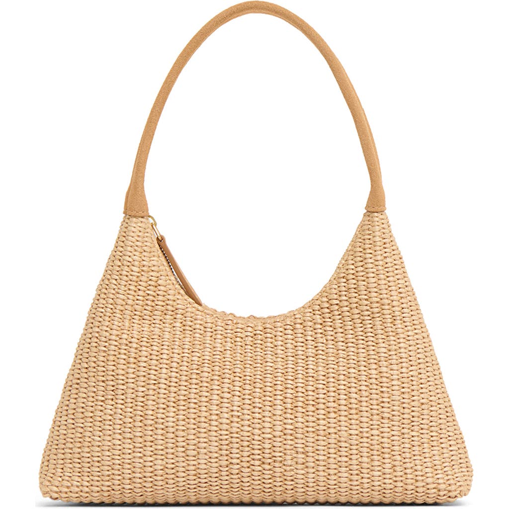 Mansur Gavriel Mini Candy Woven Raffia Hobo Bag in Natural at Nordstrom