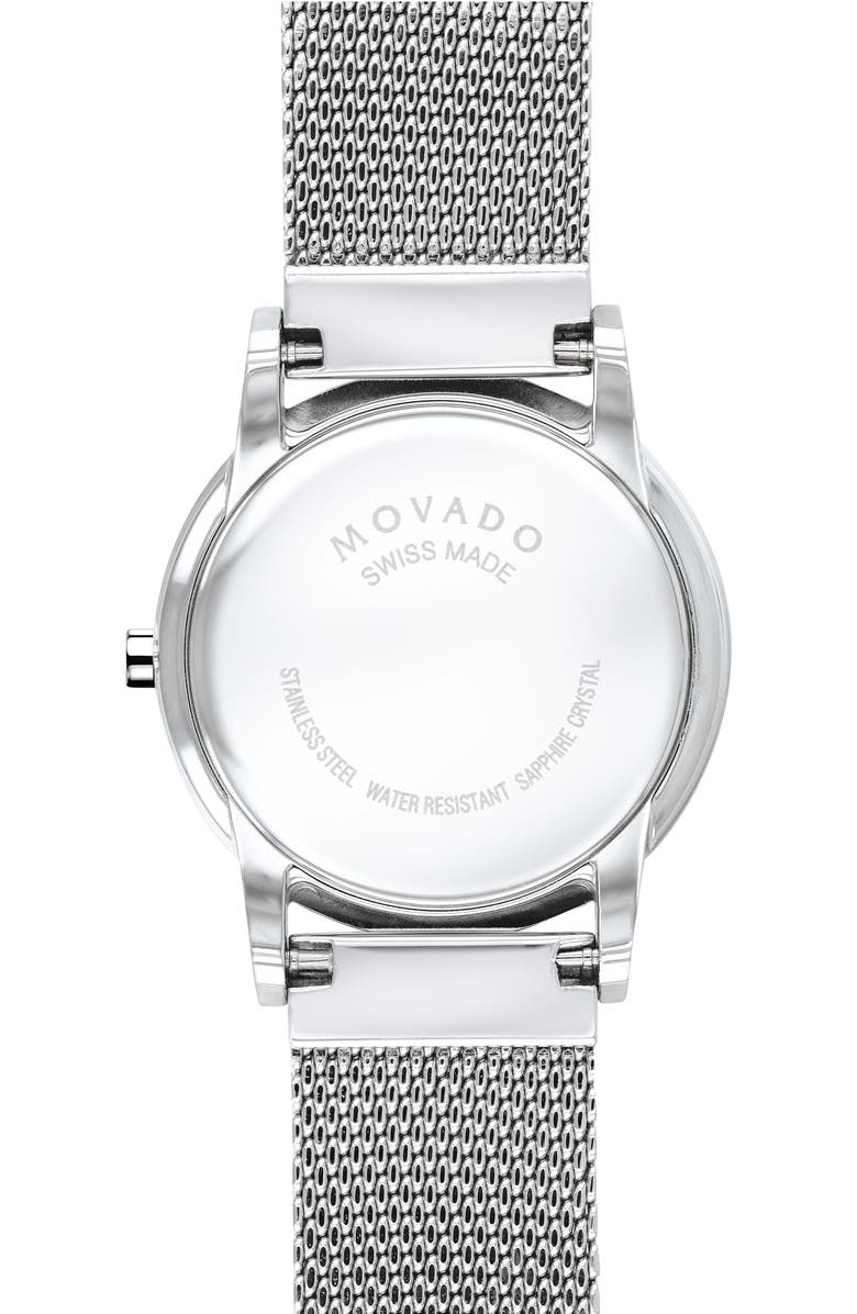 Movado Museum Mesh Strap Watch, 28mm, Alternate, color, 