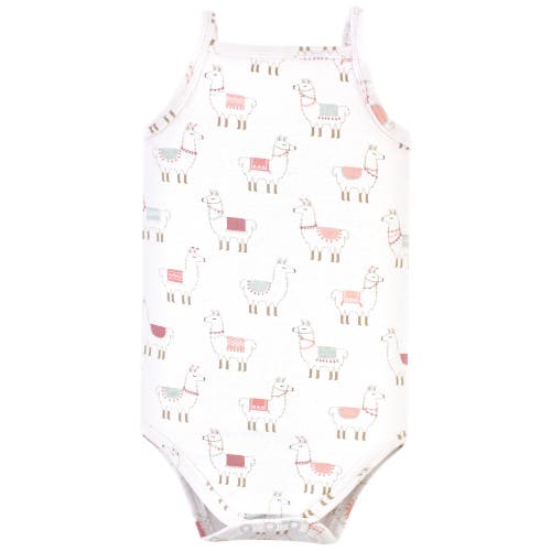 Hudson Baby Soft Cotton Sleeveless Bodysuit In Pink