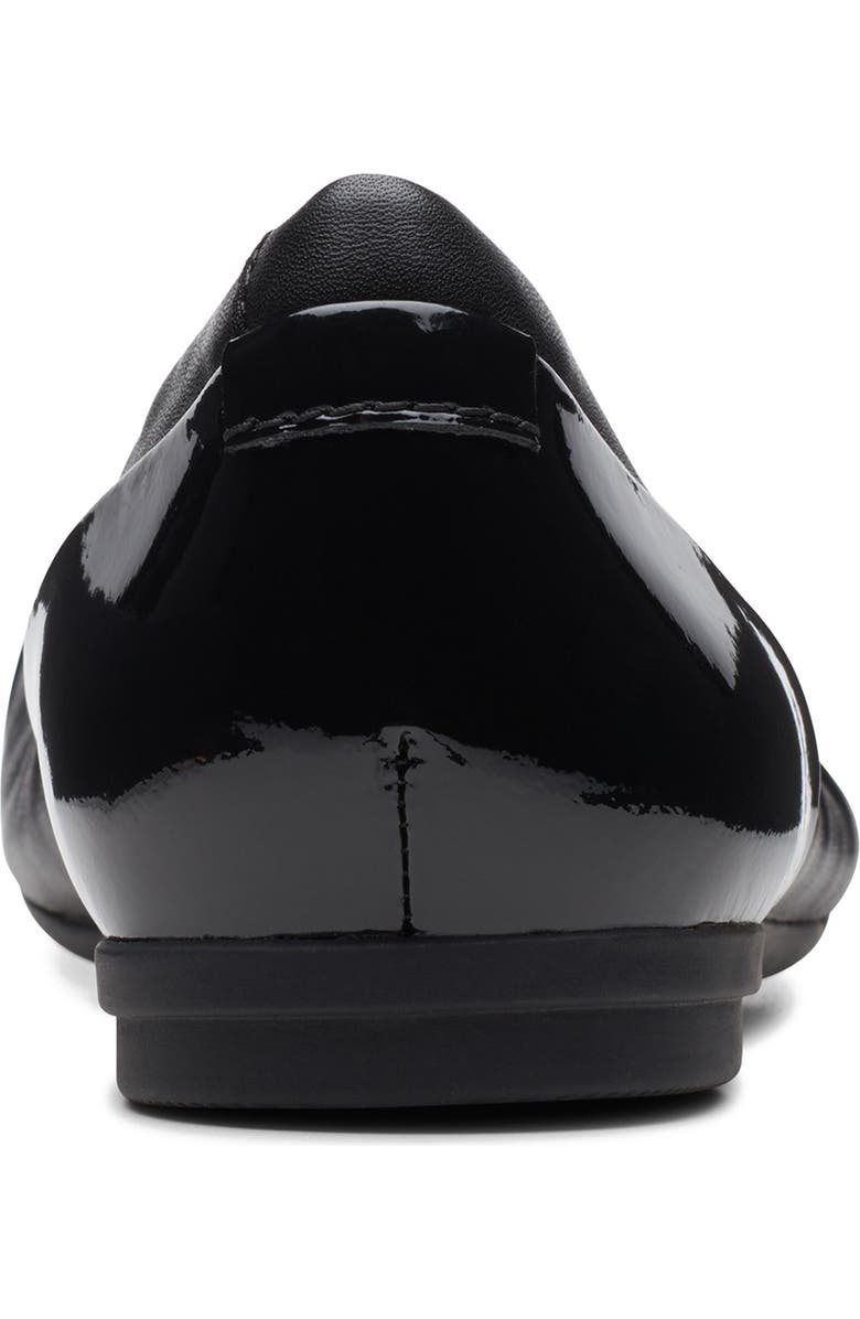 Clarks<sup>®</sup> Rena Jazz Flat, Alternate, color, Black Leather