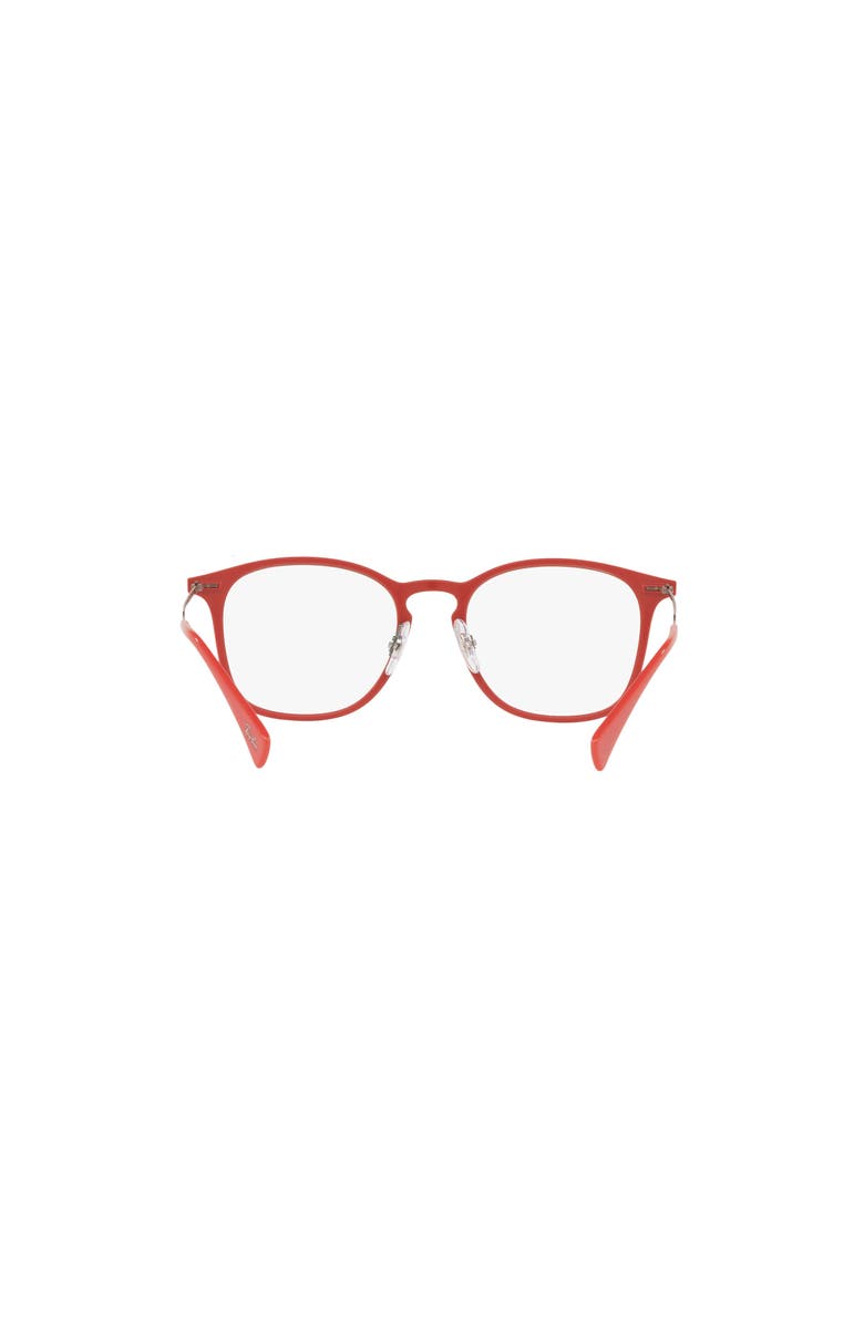Ray-Ban 50mm Square optical glasses, Alternate, color, Red