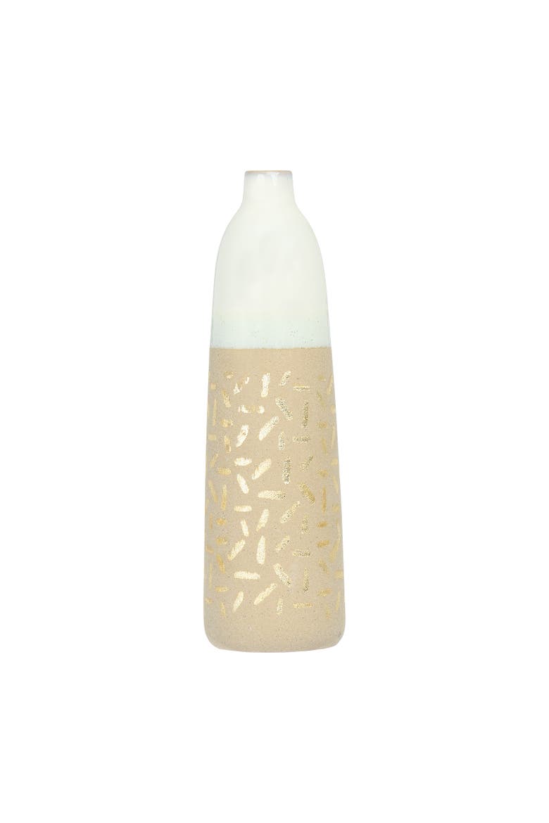 Vase with Pattern, Main, color, Tan
