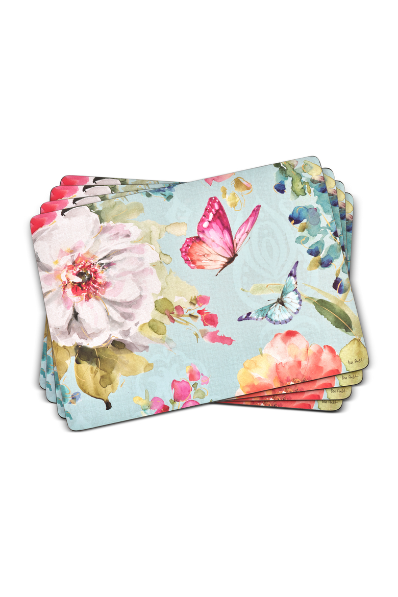 Colorful Breeze Set of 4 Cork Back Placemats, Main, color, Multi