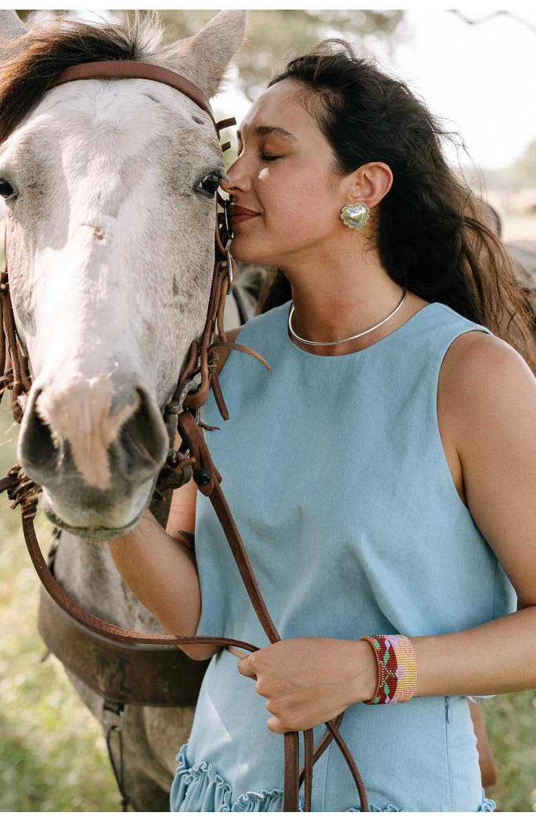 Noonday Collection Sleek Silver Collar, Alternate, color, Silver