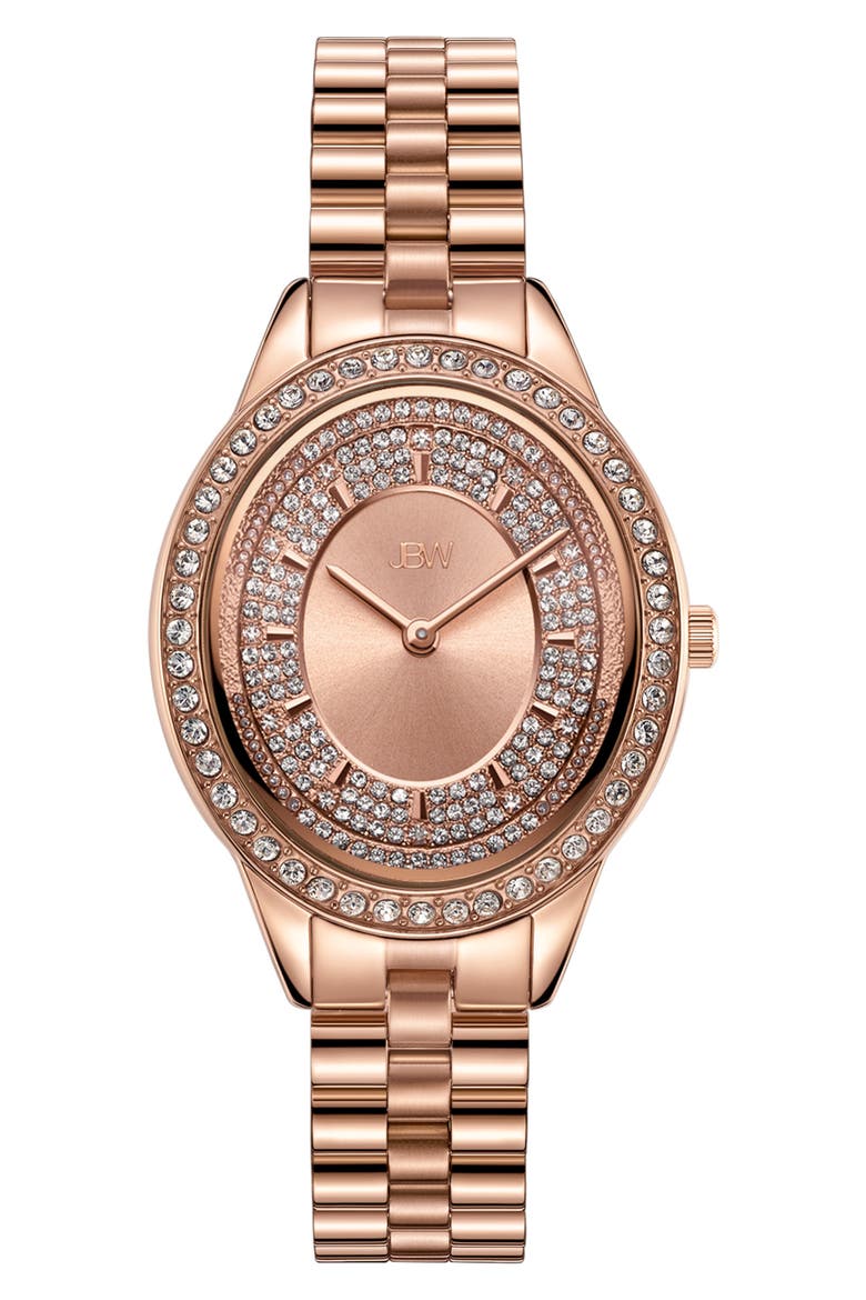 Women's Bellini Diamond Bracelet Watch, 30mm - 0.12 ctw, Main, color, ROSE GOLD