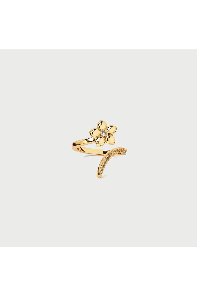 Meigu Crystal Open Ring In Gold & Crystals, Alternate, color, Gold