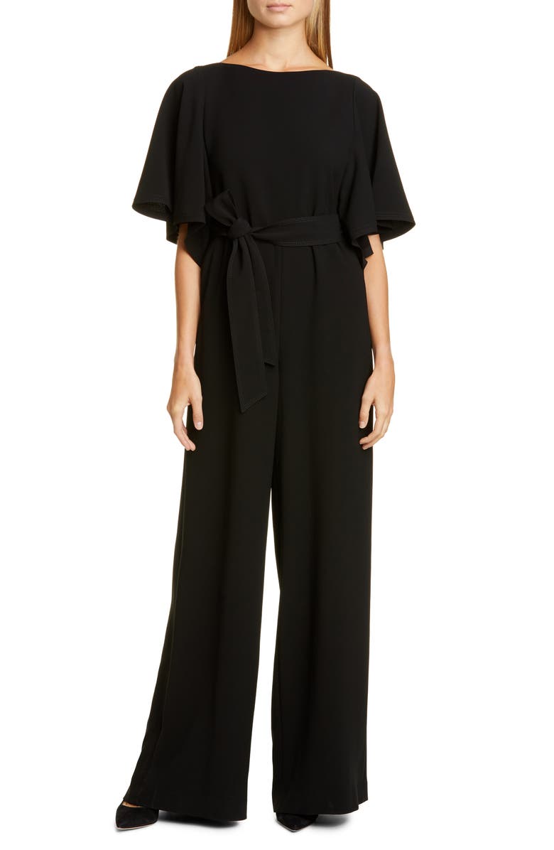 Lafayette 148 New York Lafayette Annette Belted Wide Leg Jumpsuit, Main, color,