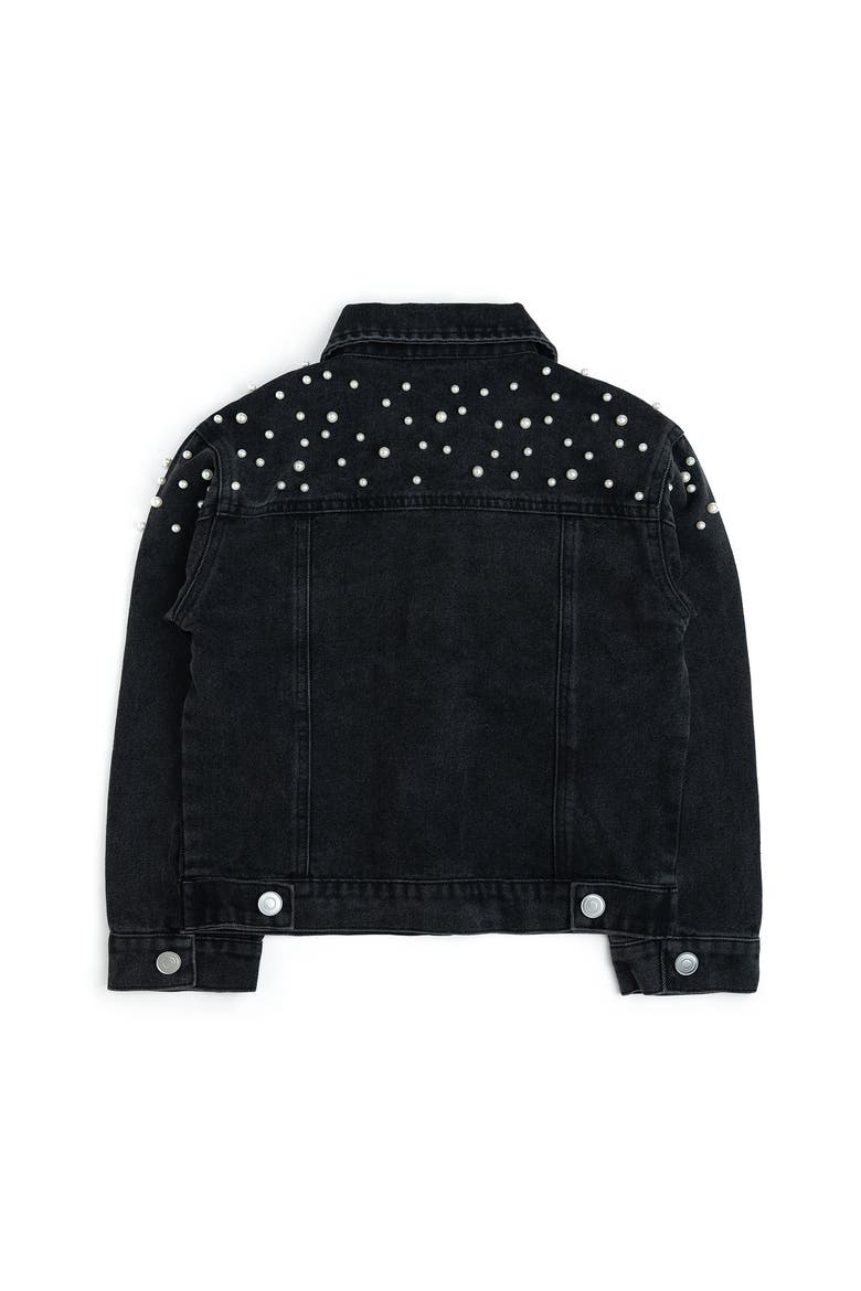 Black Pearl Denim Jacket, Alternate, color, Black Denim