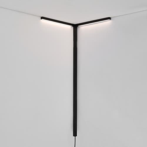 Jonathan Y Madsen 18.25" 2-light Modern Minimalist Iron Integrated Plug-in Led Sconce For Ceiling Co In Black