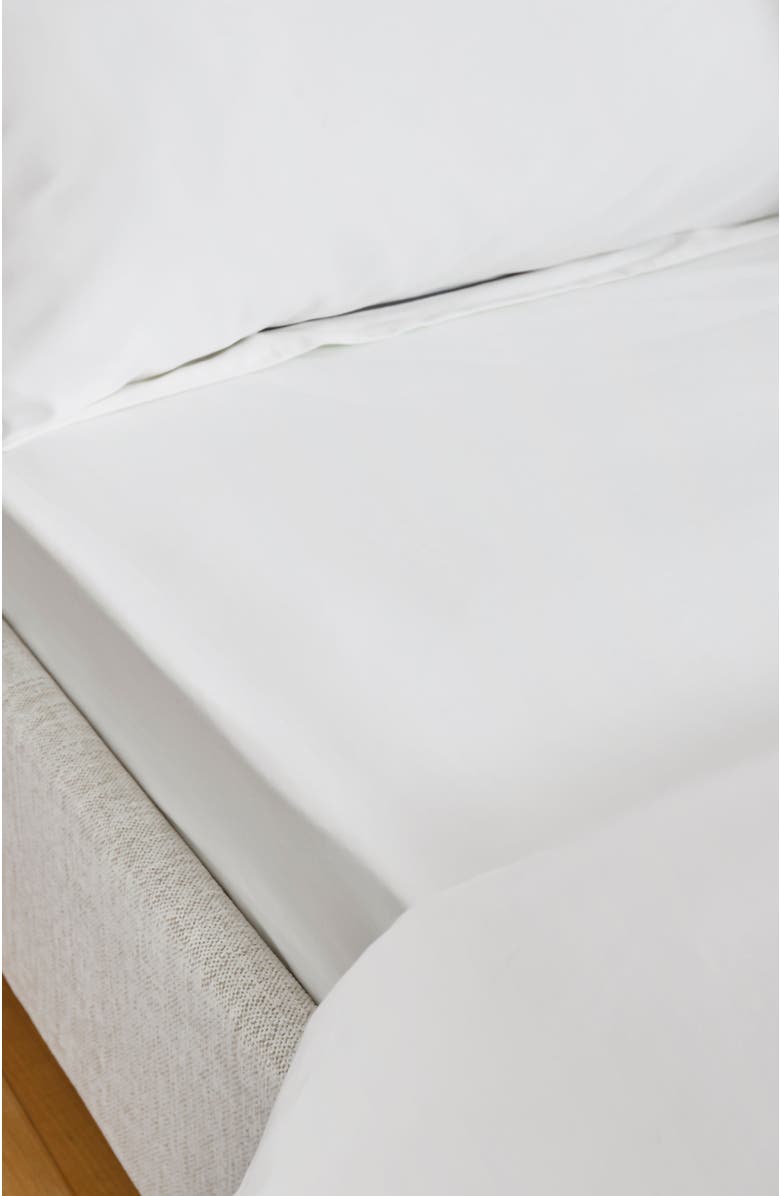 CHRISTY Premium Luxury Sateen Cotton Sheet Set Bundles, Alternate, color, White