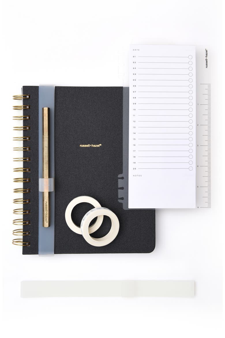 Dot Notebook Bundle, Main, color, BLACK