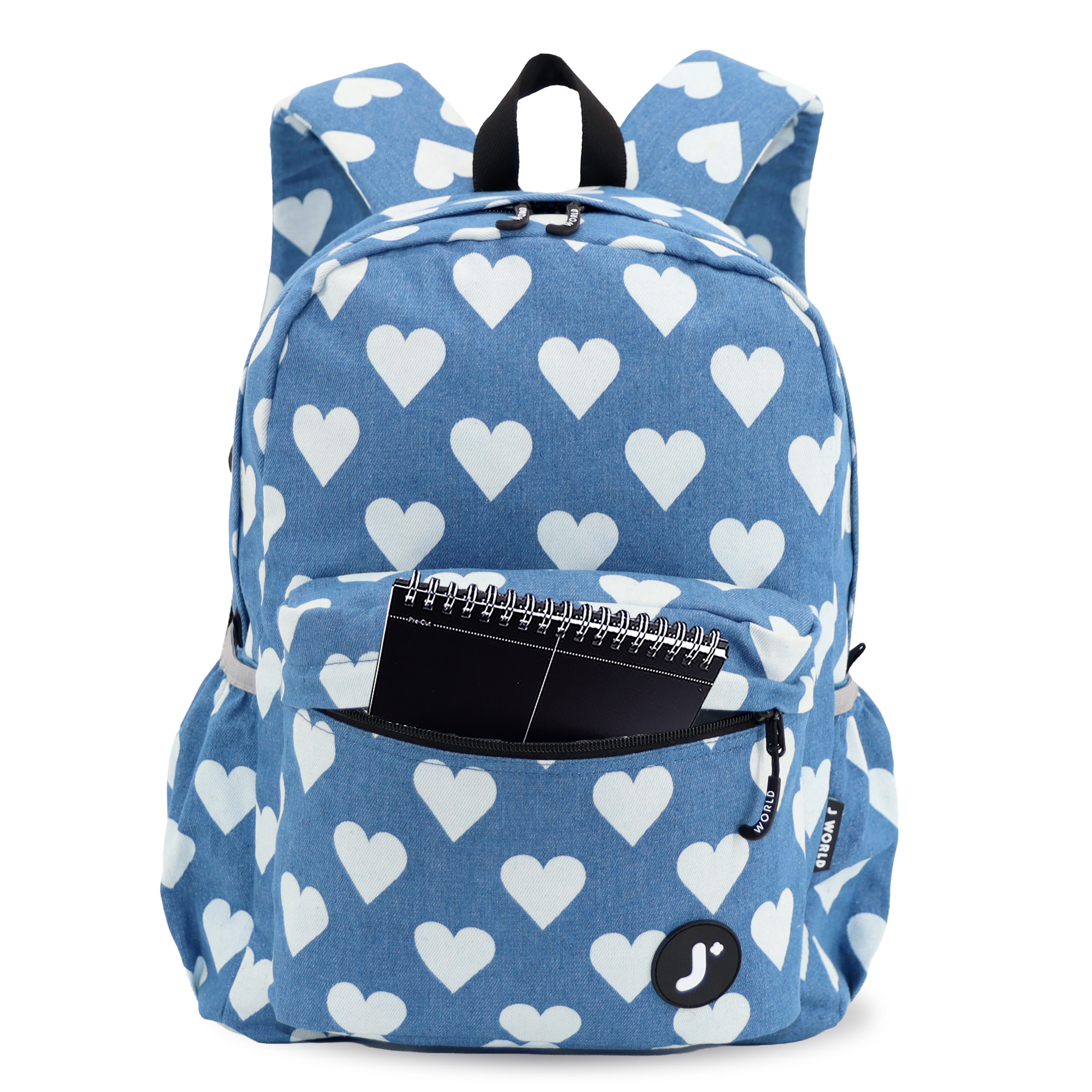 Unisex Oz 17" Daily Backpack For School And Travel, Alternate, color, Denim Heart