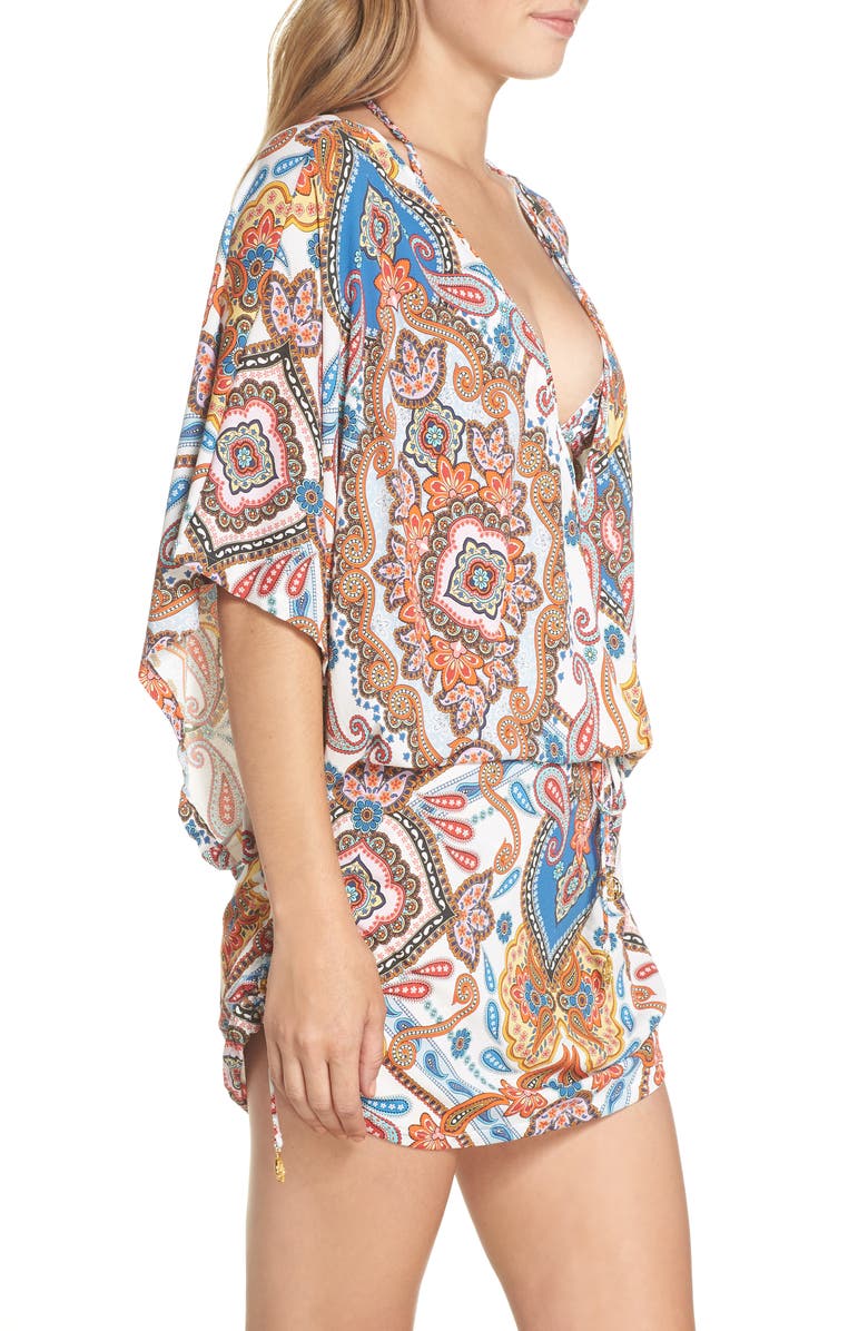 Luli Fama Cabana Cover-Up Dress, Alternate, color, 