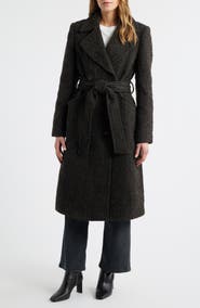 Bernardo Double Breasted Belted Coat