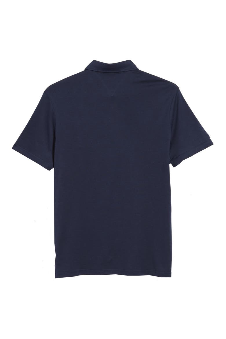 Pepe Solid Cotton Polo, Alternate, color, OCEAN