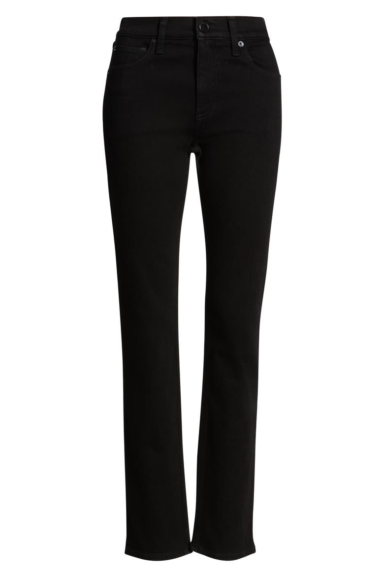 Flexi Wren Mid Rise Slim Jeans, Alternate, color, BLACK