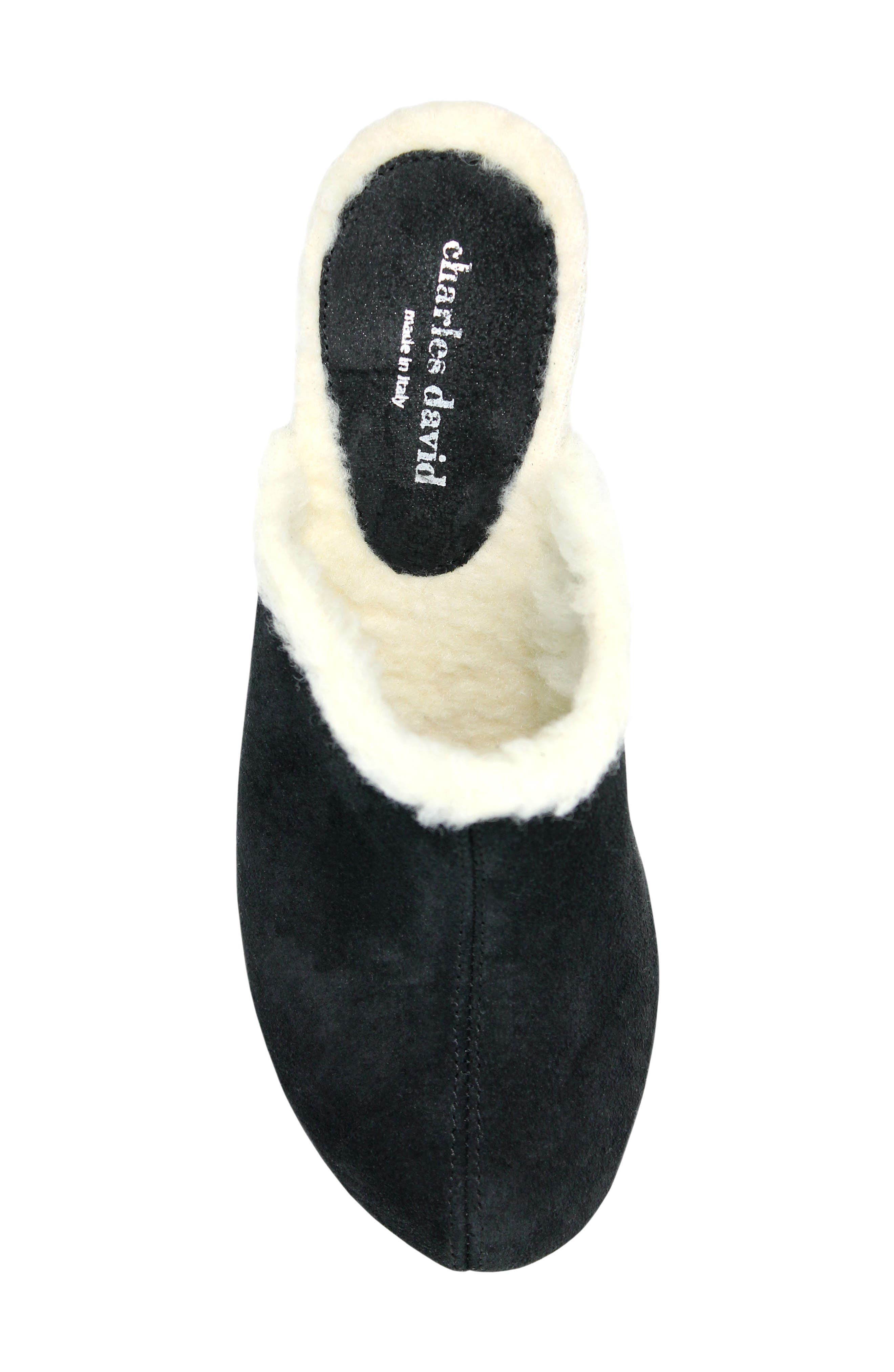 Charles David Livid Faux Shearling Clog, Alternate, color, 