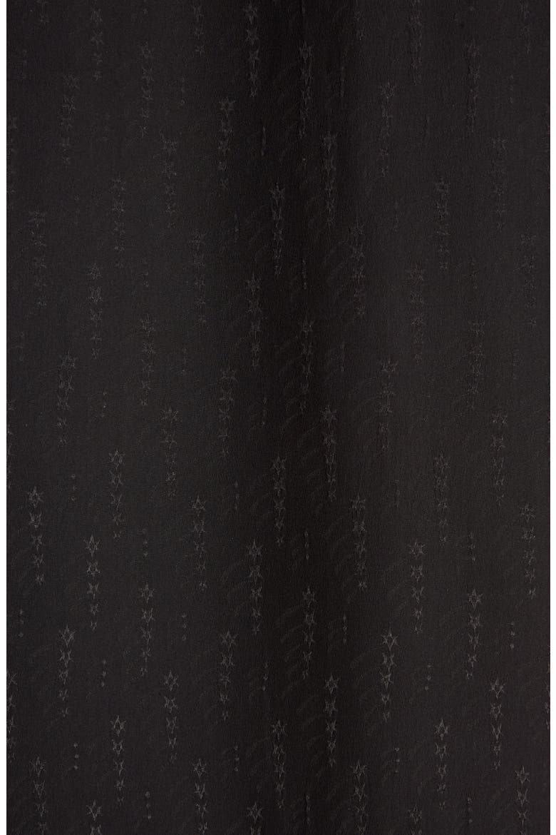 Silk Button-Up Camp Shirt, Alternate, color, BLACK