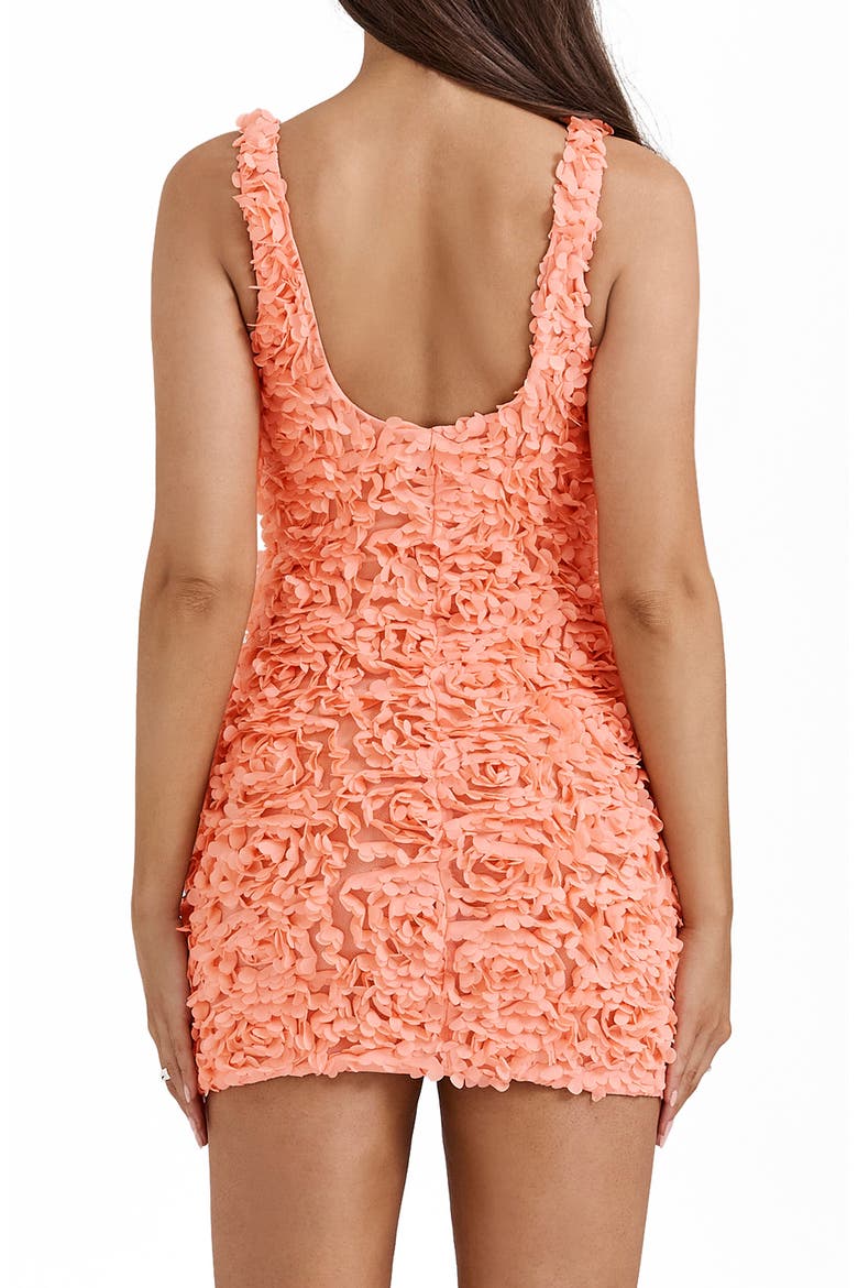 Faena 3D Flower Sleeveless Minidress, Alternate, color, PEACH NECTAR