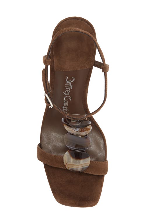 Jeffrey Campbell Palma Ankle Strap Wedge Sandal In Brown