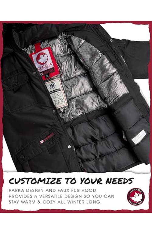 Canada Weather Gear Boys' Heavyweight Winter Coat In Black