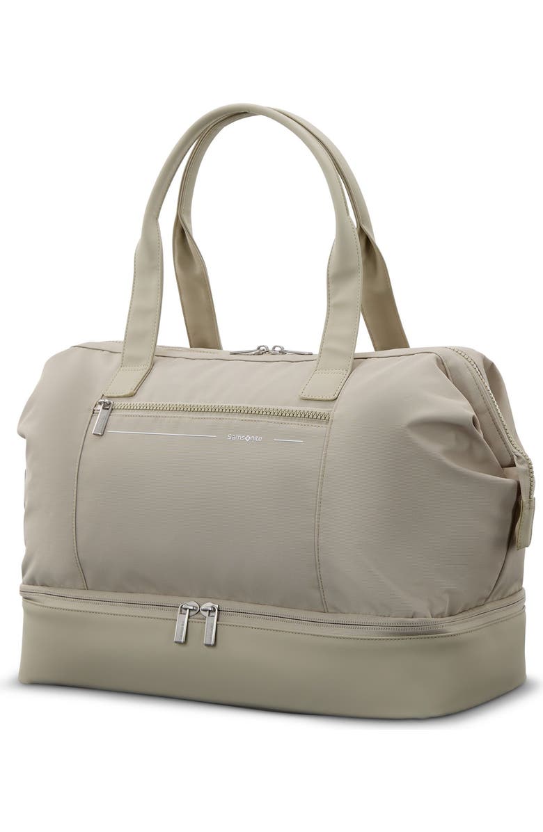 Samsonite Better Than Basic Drop Bottom Weekender, Alternate, color, Limestone Grey