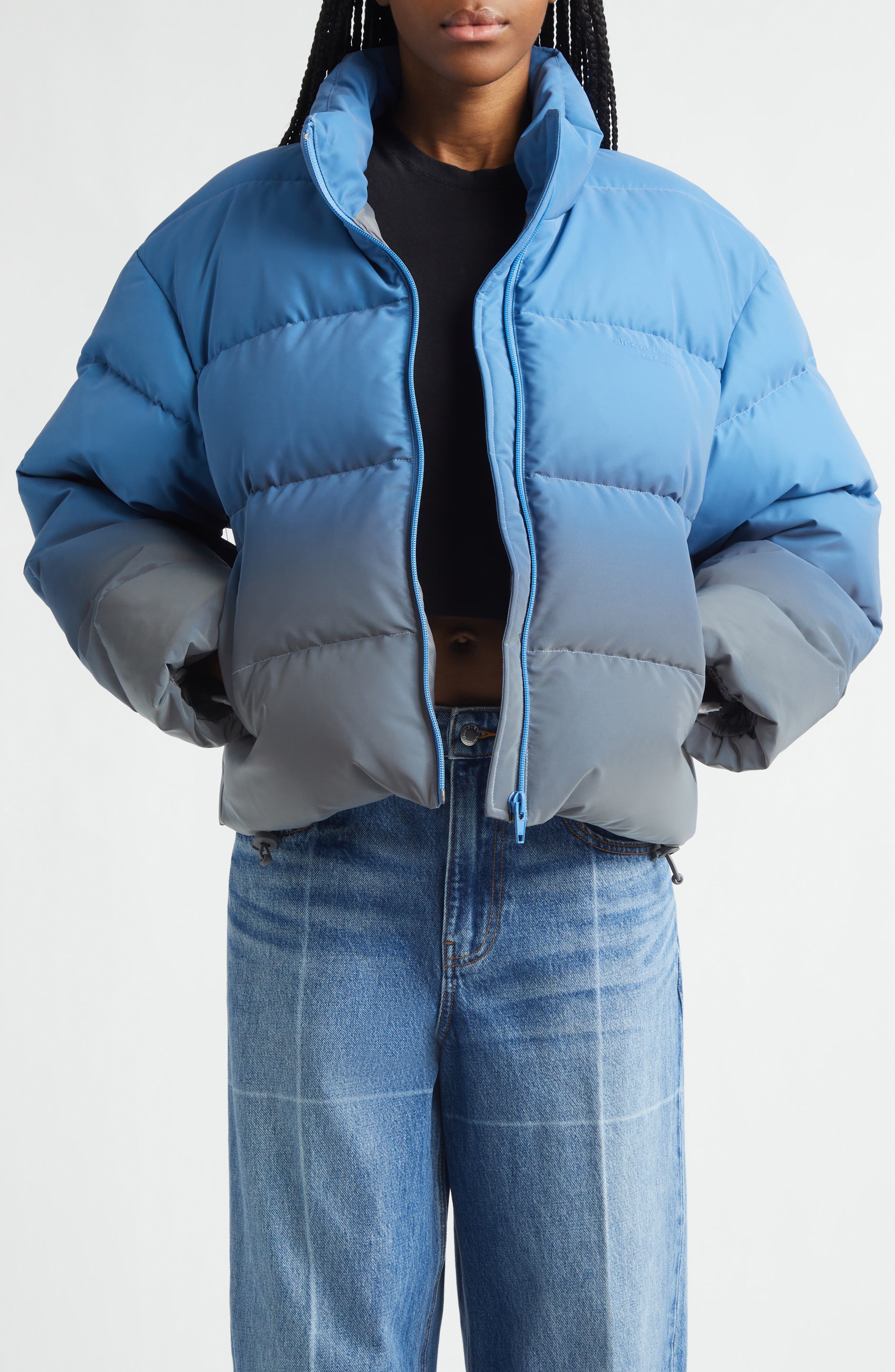 Reflective Gradient Puffer Jacket - image 3