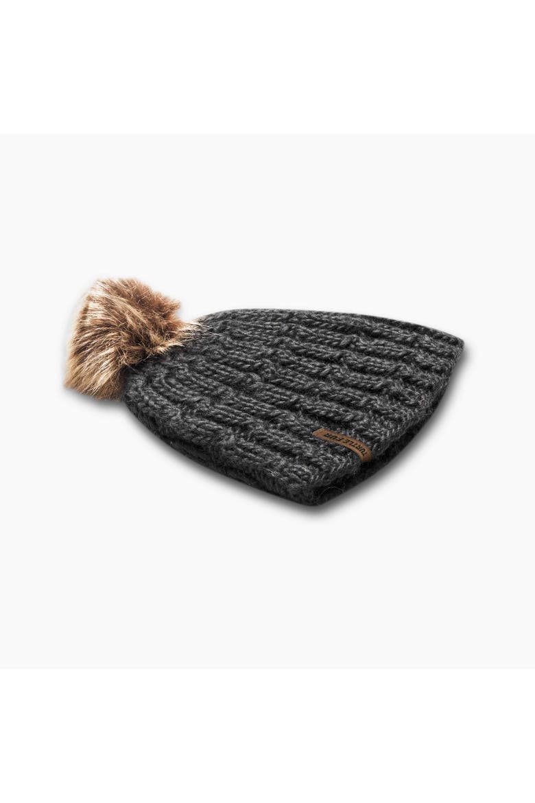 Fifi Wool Pom Beanie, Alternate, color, Black