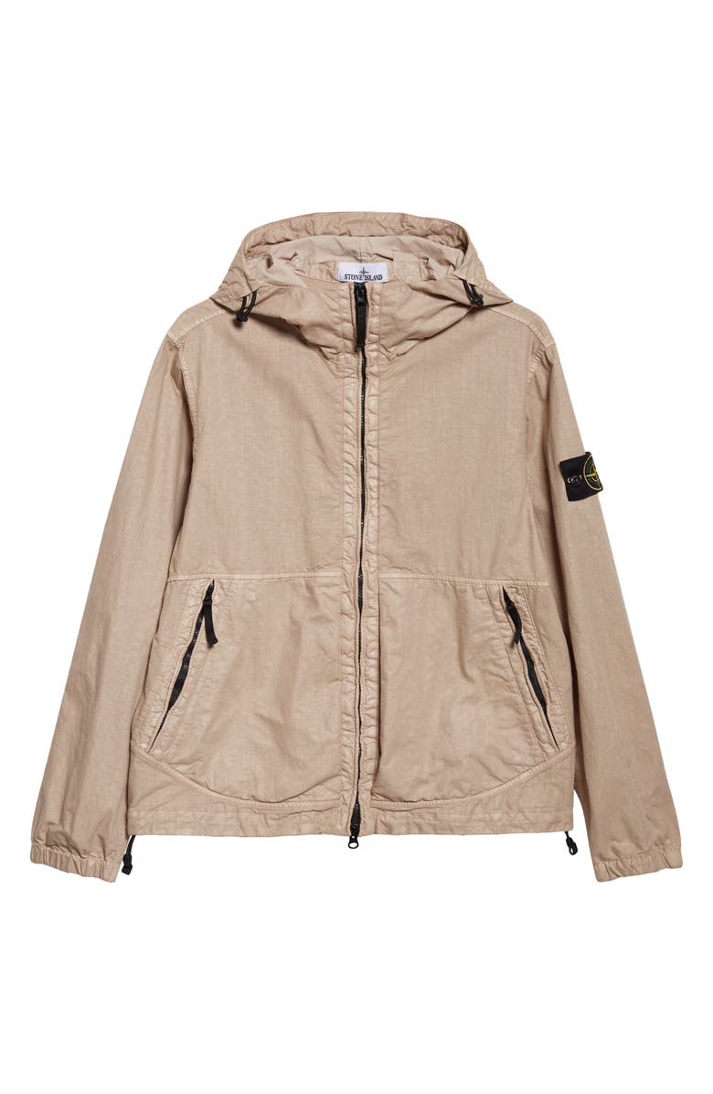 Stone Island Hooded Water Repellent Jacket, Main, color, Desert