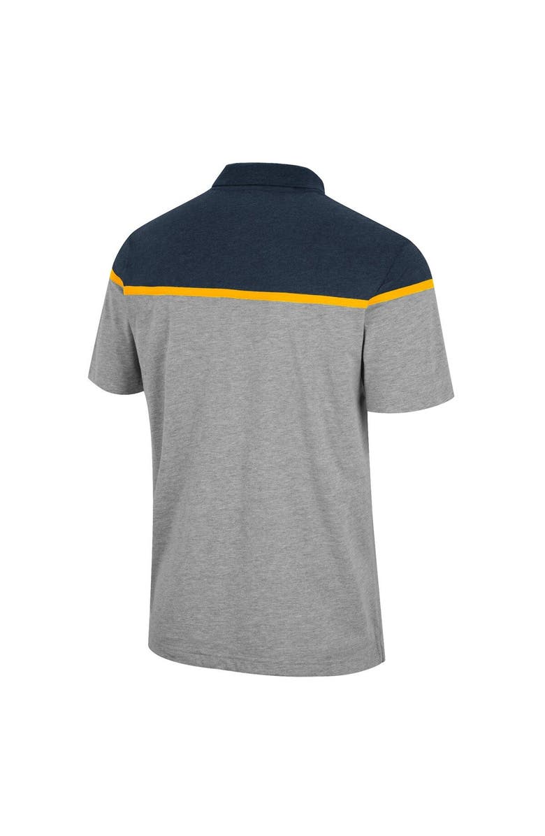 COLOSSEUM Men's Colosseum Heather Gray West Virginia Mountaineers Chamberlain Polo, Alternate, color, 